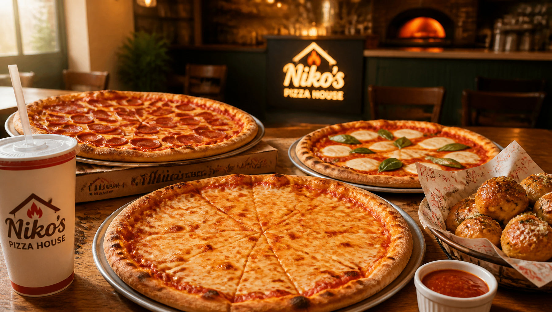 Niko’s Pizza House Menu with Prices and Popular Items
