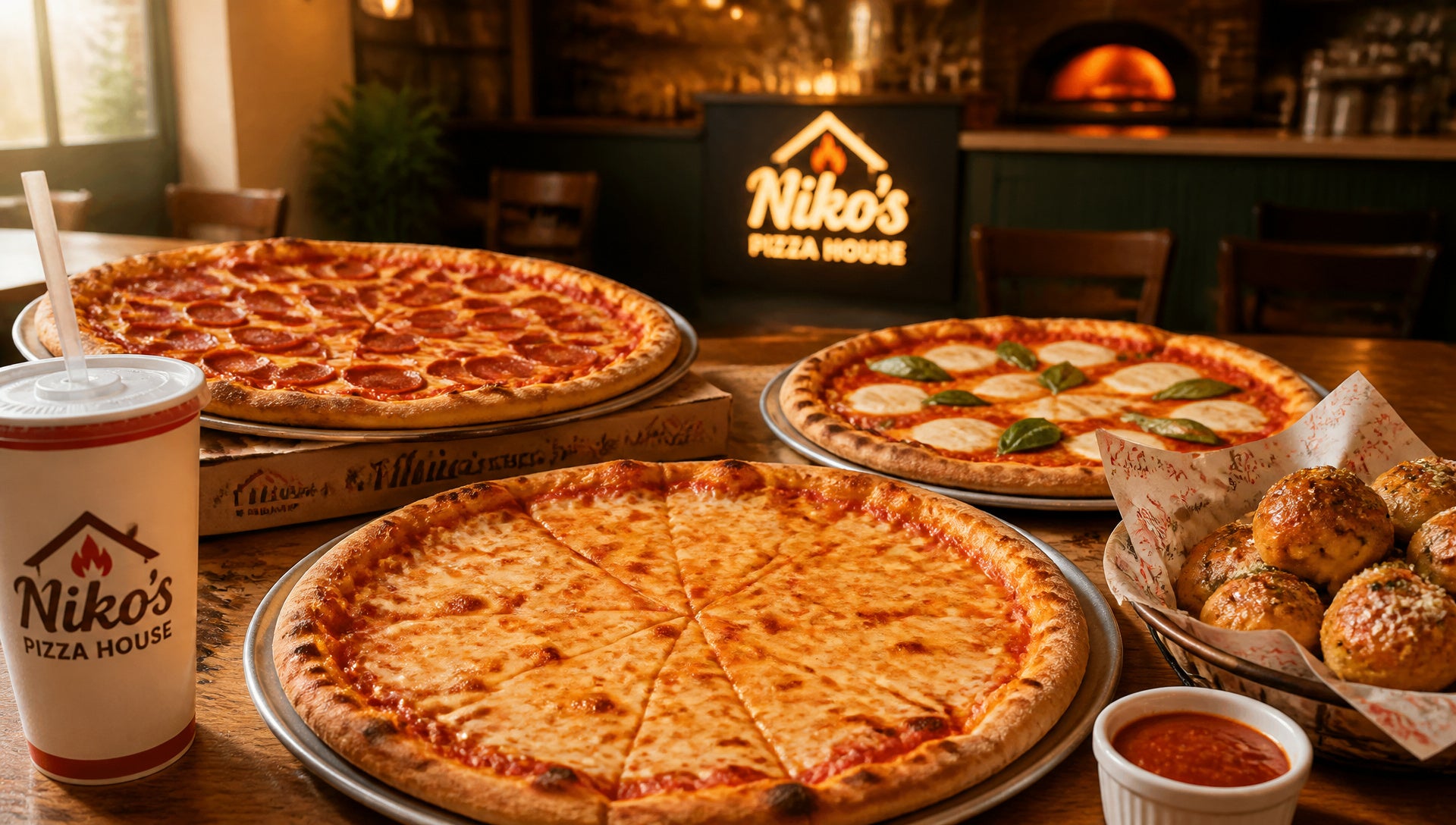 Niko’s Pizza House Menu with Prices and Popular Items