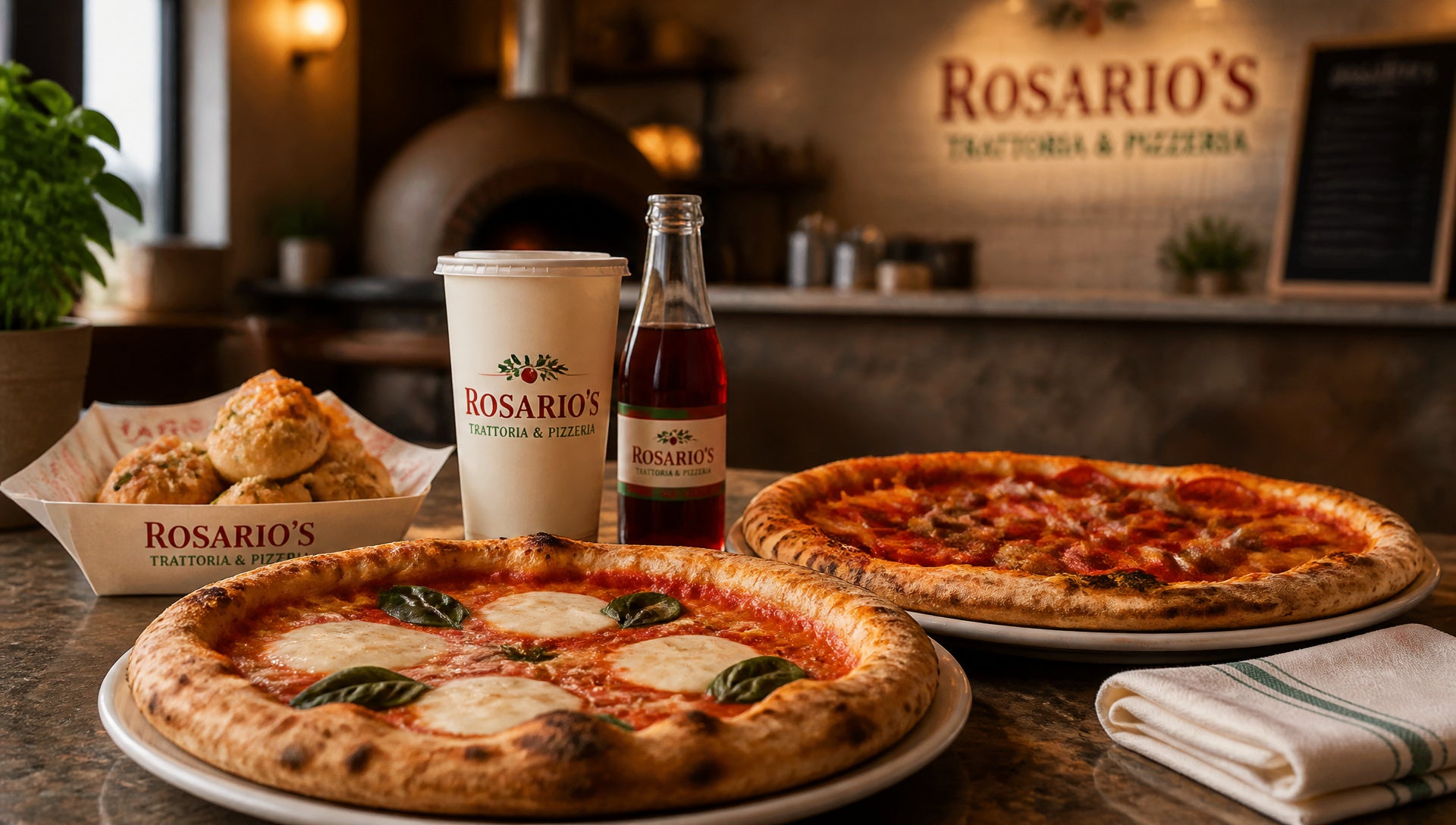 Rosario's Trattoria & Pizzeria Menu with Prices