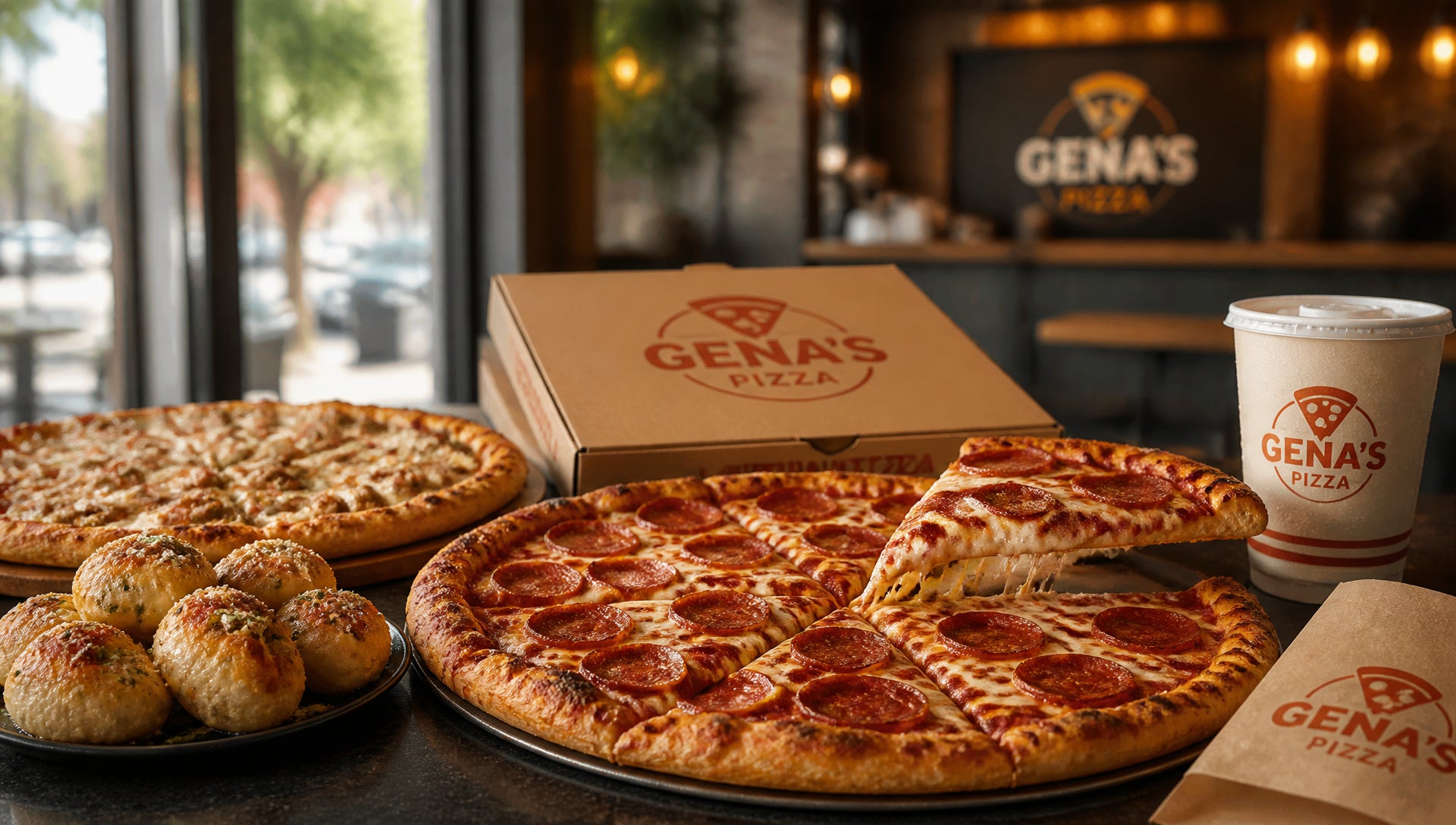 Gena's Pizza Menu with Prices, Calories and Popular Items