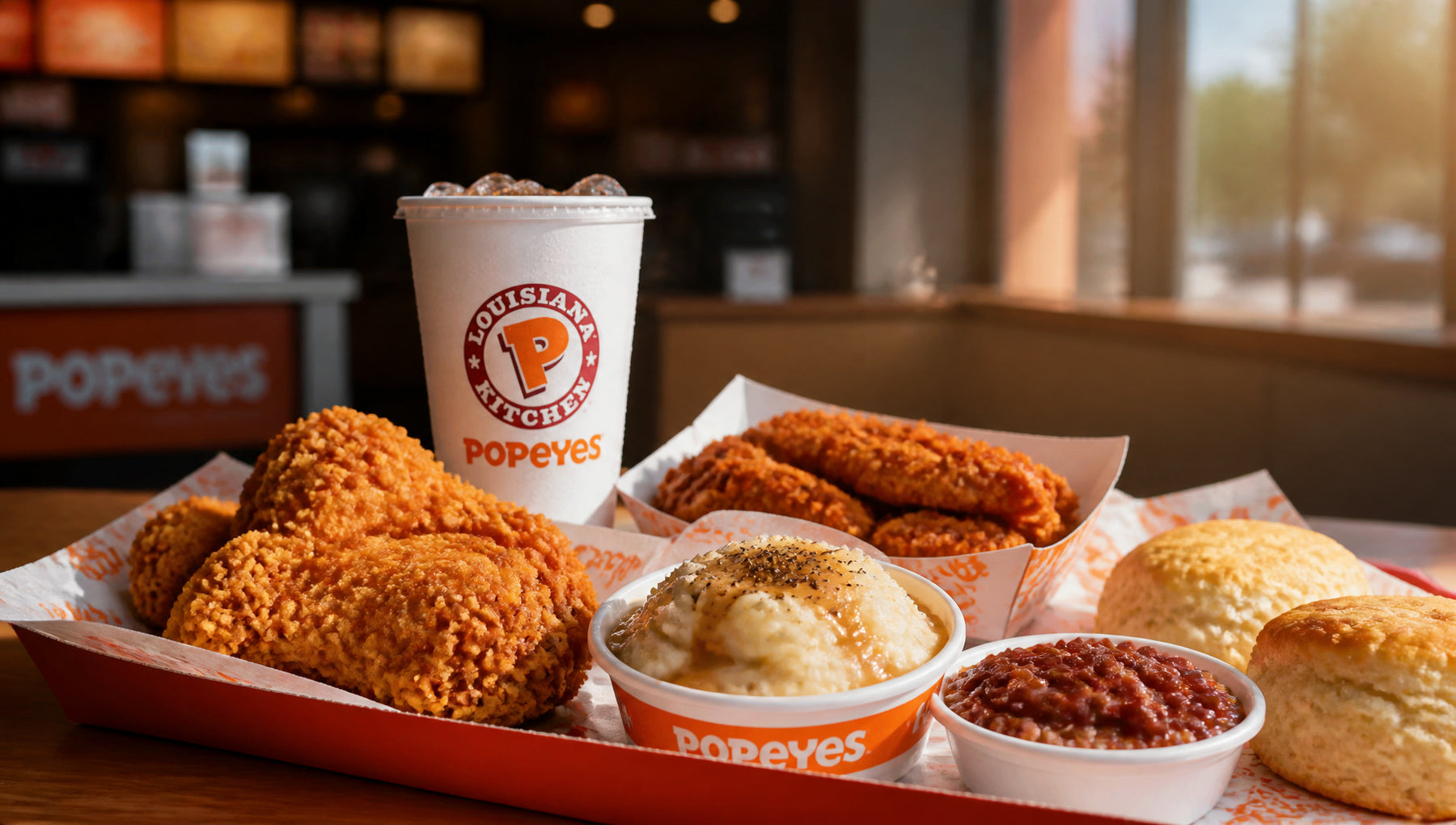 Popeyes Menu with Prices, Calories and Popular Items