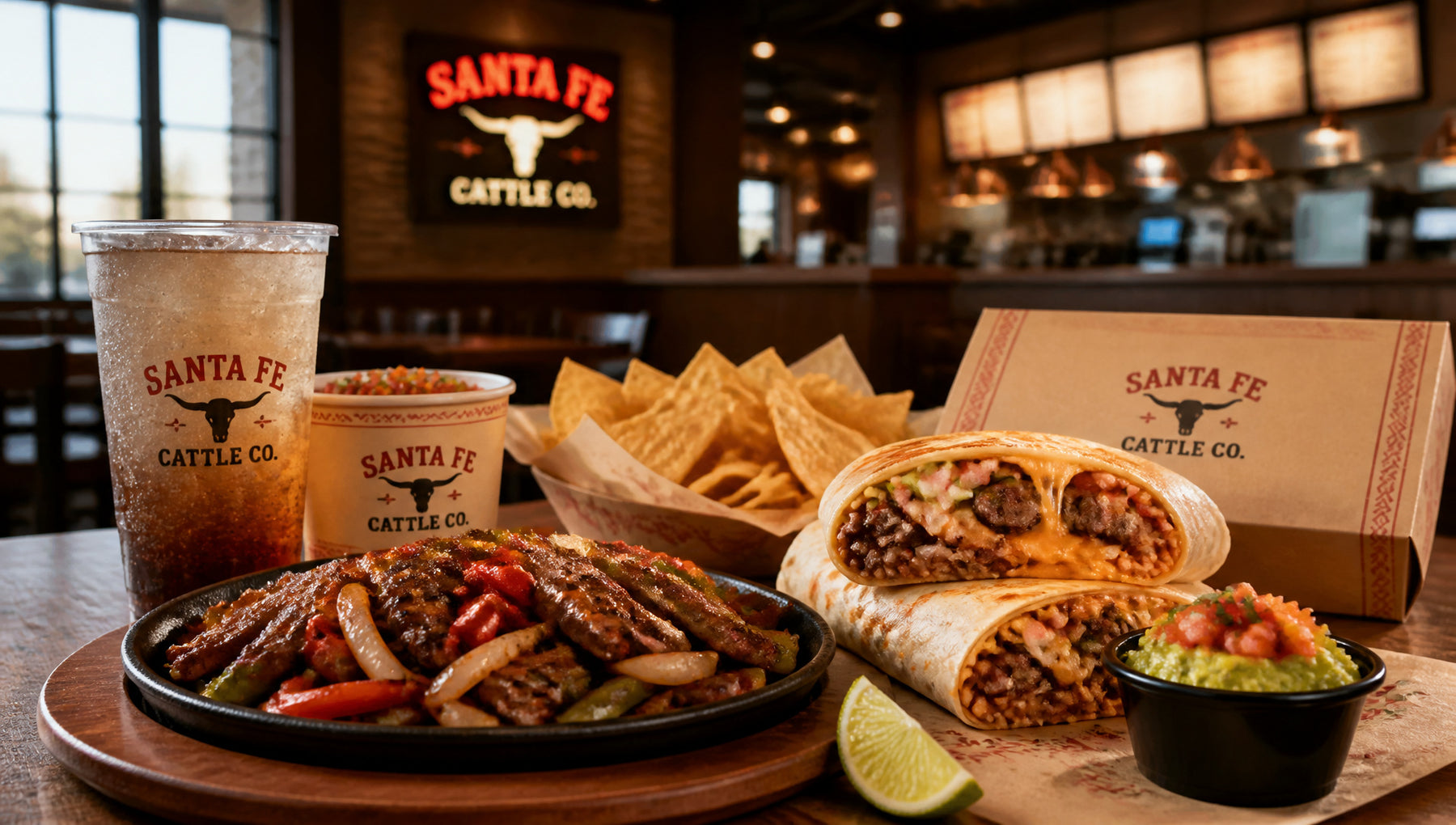 Santa Fe Cattle Co. Menu with Prices, Calories and Best Picks