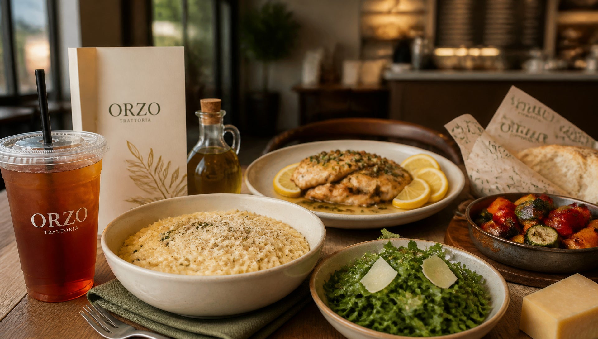 Orzo Trattoria Menu with Prices, Calories and Best Picks