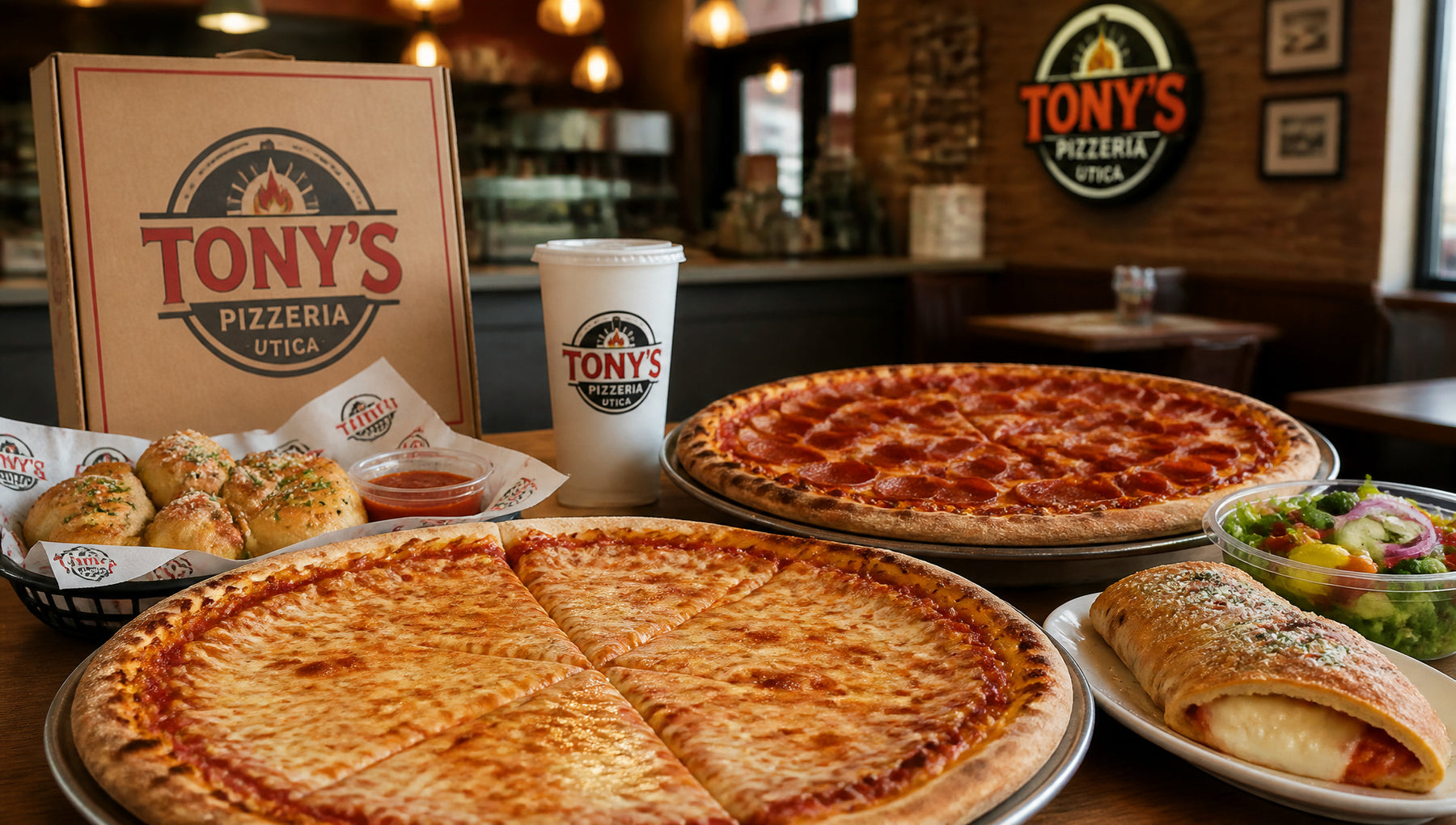 Tony's Pizzeria Utica Menu with Prices and Popular Items