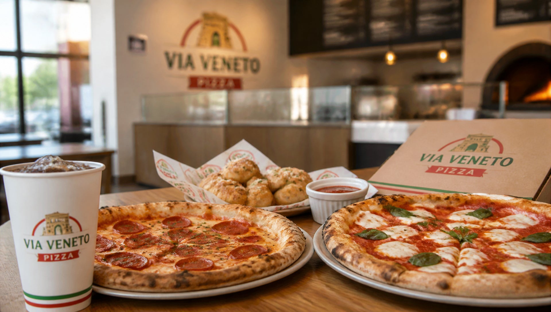 Via Veneto Pizza Menu with Prices, Calories and Popular Items