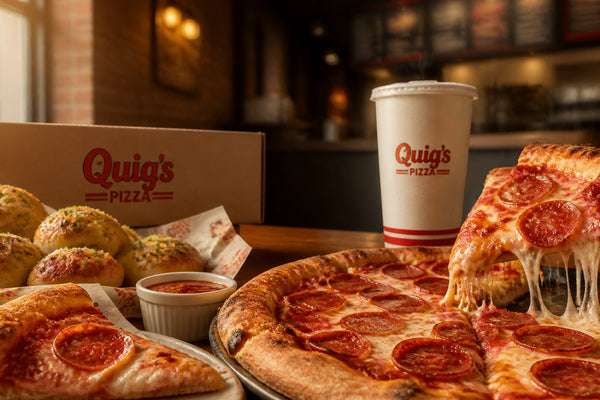 Quig's Pizza Menu with Prices, Calories and Popular Items