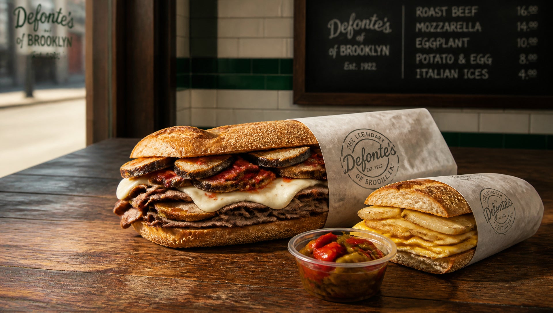 Defonte's Menu with Prices, Calories and Popular Items