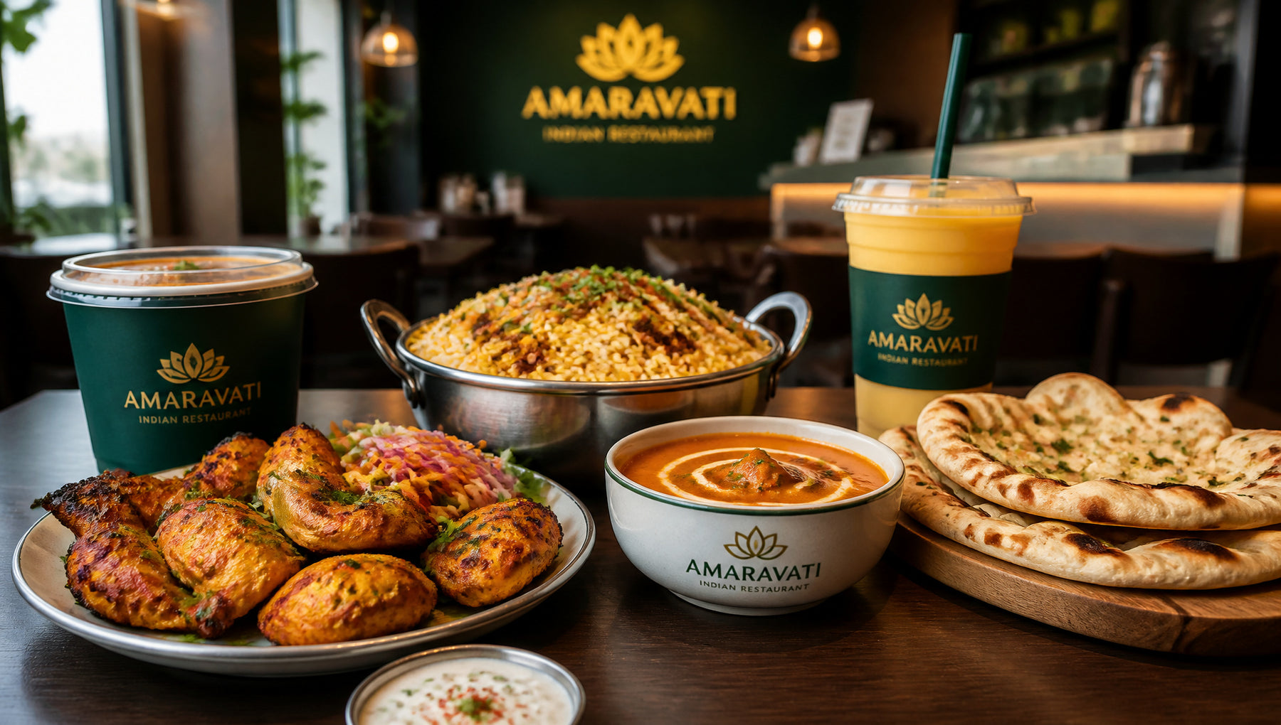 Amaravati Indian Restaurant Menu with Prices and Calories