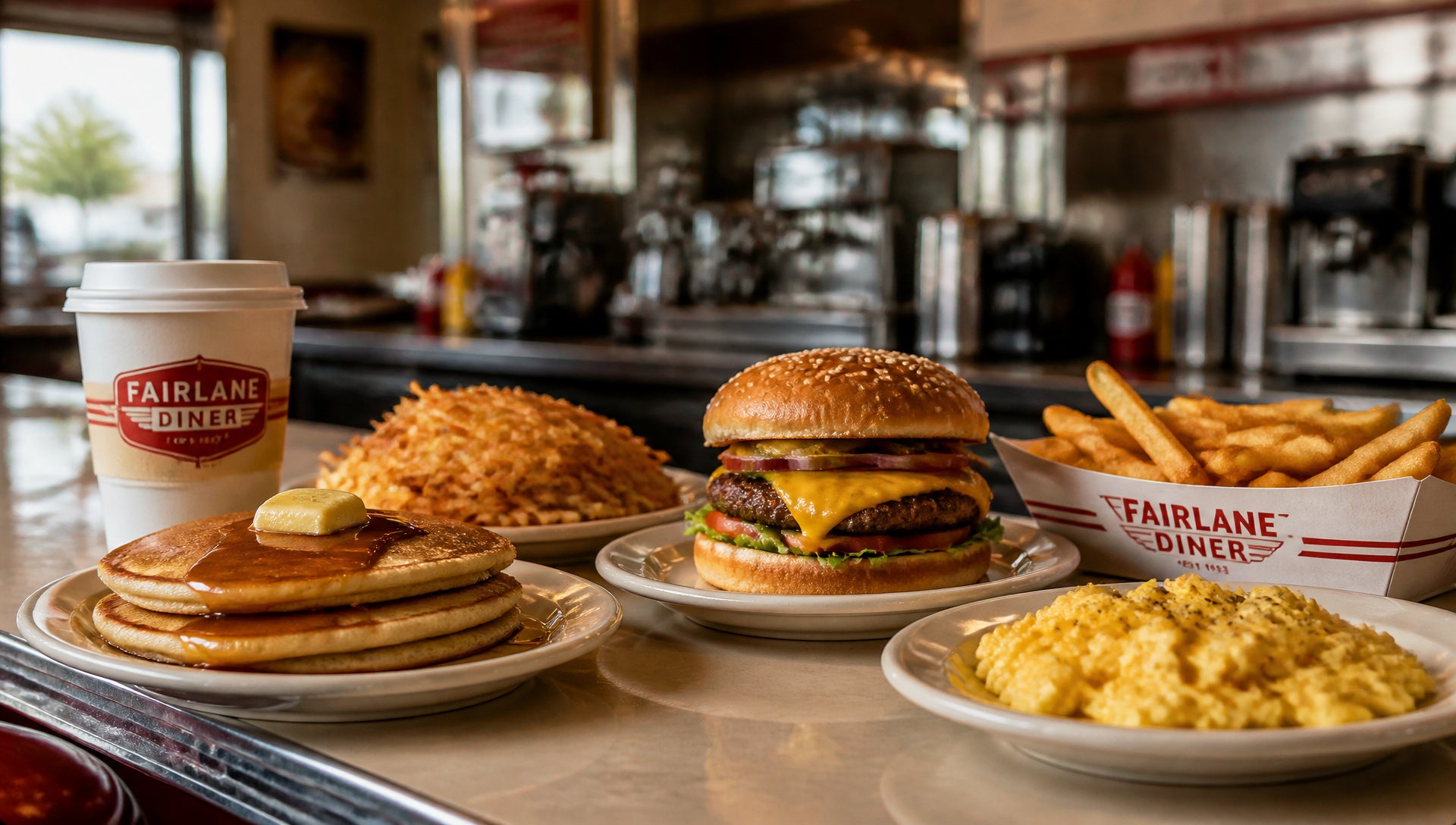 Fairlane Diner Menu with Prices, Calories and Popular Items