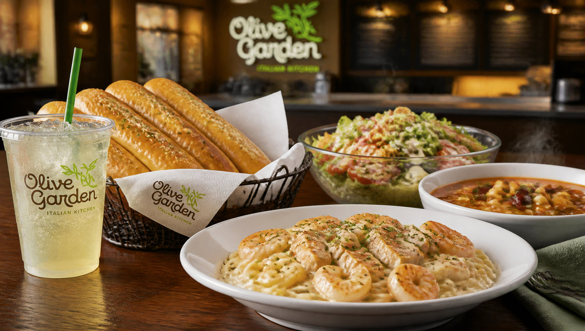 Olive Garden Menu with Prices, Calories and Best Picks