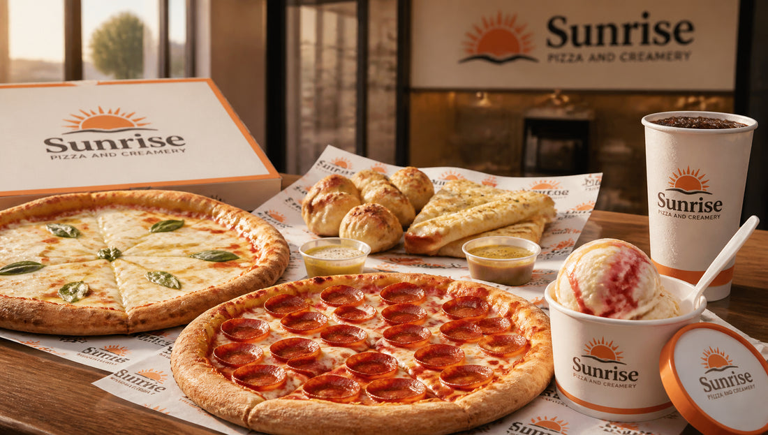 Sunrise Pizza and Creamery Menu with Prices and Calories