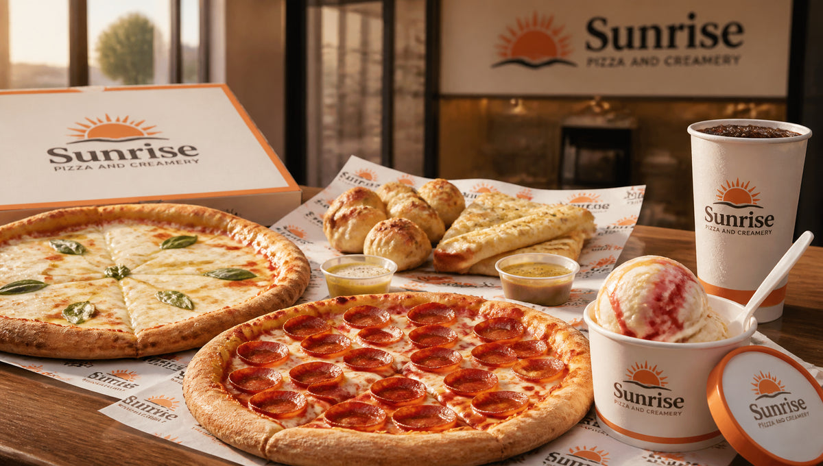 Sunrise Pizza and Creamery Menu with Prices and Calories