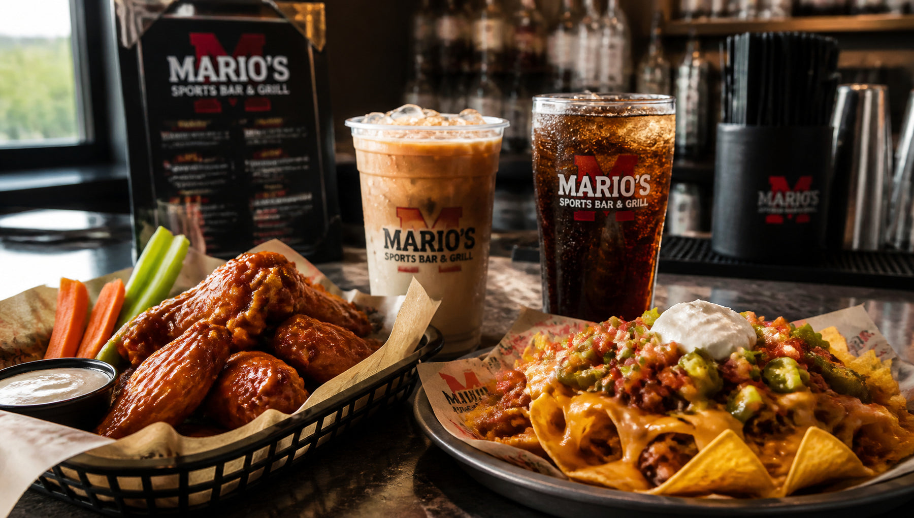 Mario's Sports Bar & Grill Menu with Prices (Updated)