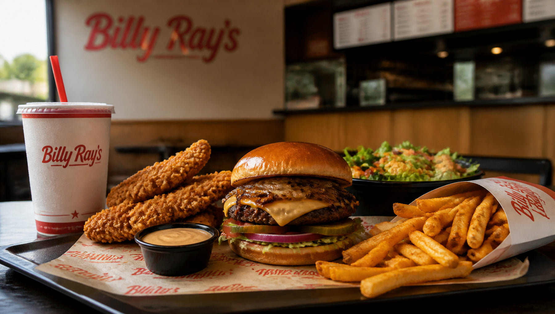 Billy Ray’s Menu with Prices, Calories and Popular Items