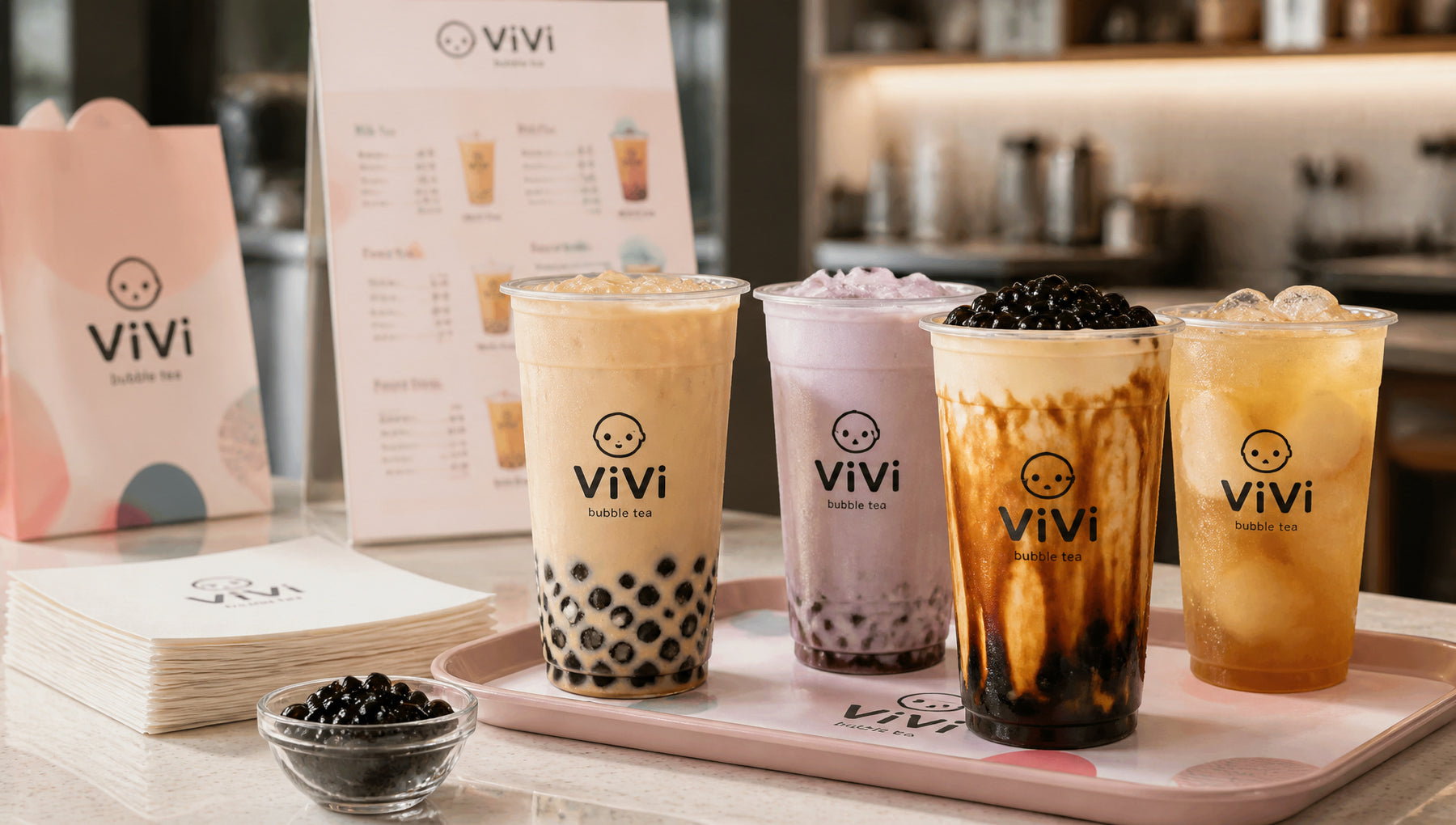 ViVi Bubble Tea Menu with Prices, Calories and Top Drinks