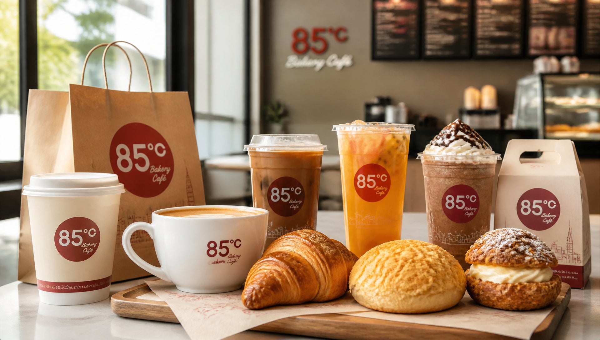 85 Degrees Menu with Prices, Calories and Popular Items