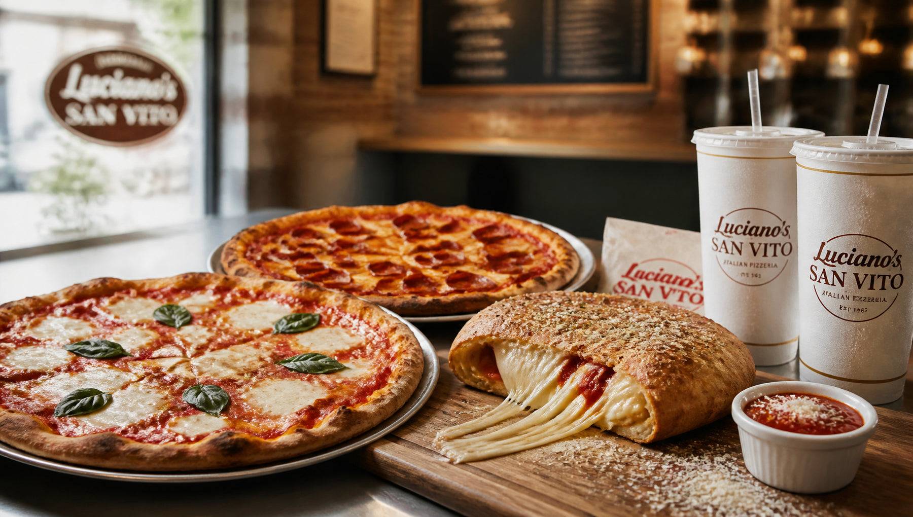 Luciano's San Vito Menu with Prices, Calories and Popular Items