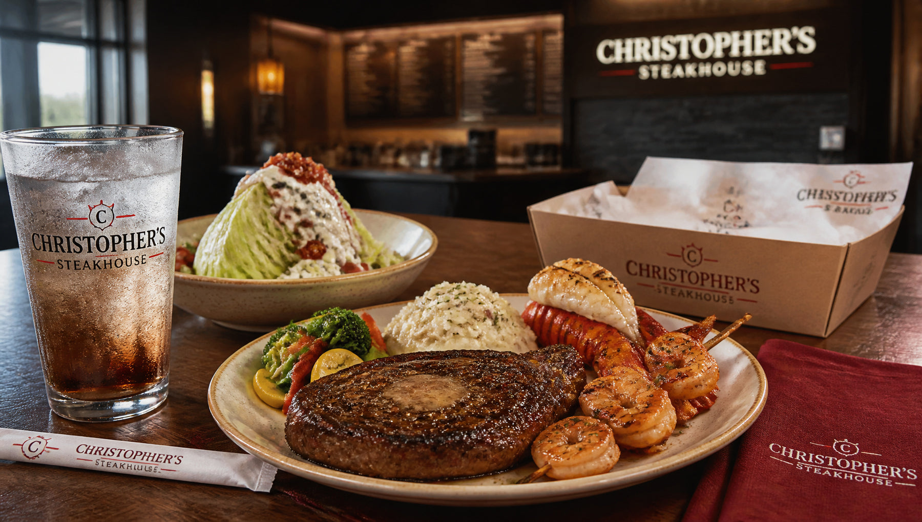 Christopher's Steakhouse and Seafood Menu with Prices
