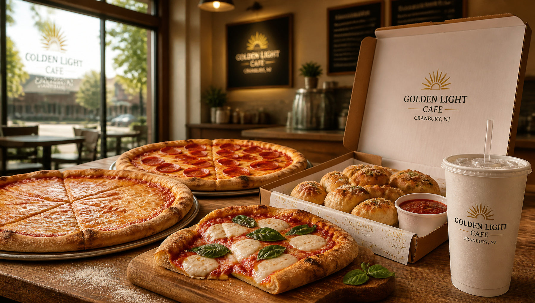 Cranbury Pizza Menu with Prices: Golden Light Cafe NJ