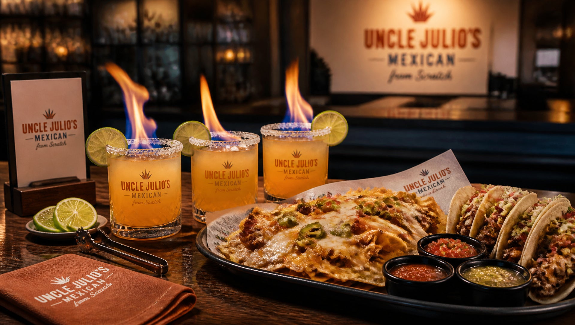Flaming Margaritas Menu with Prices, Calories and Best Picks