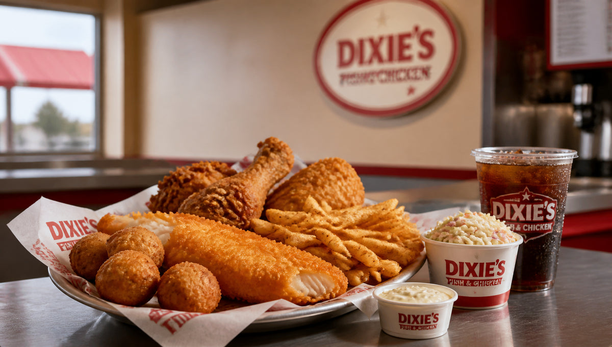 Dixie's Fish and Chicken Menu with Prices and Calories