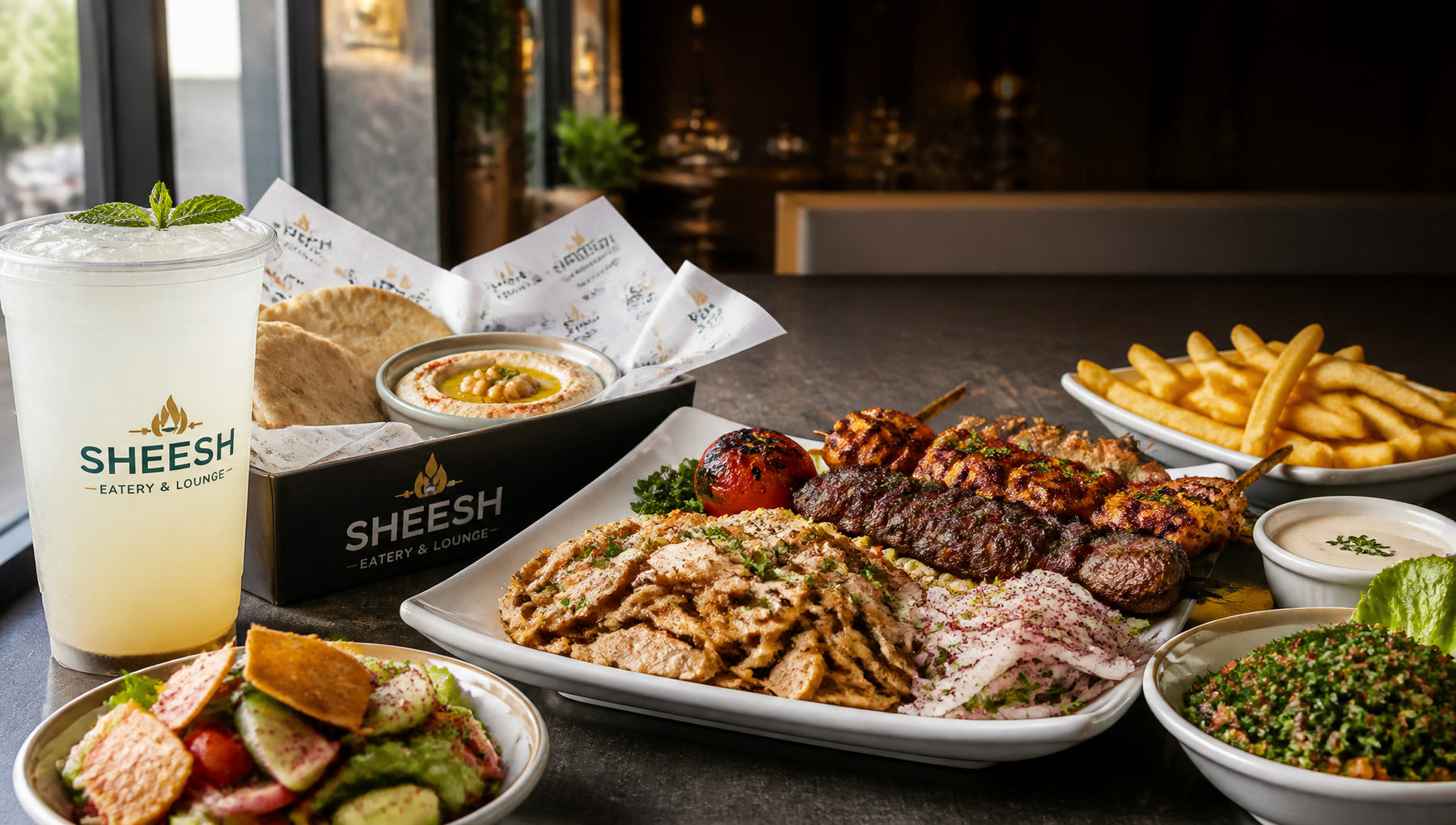 Sheesh Eatery and Lounge Menu with Prices and Calories