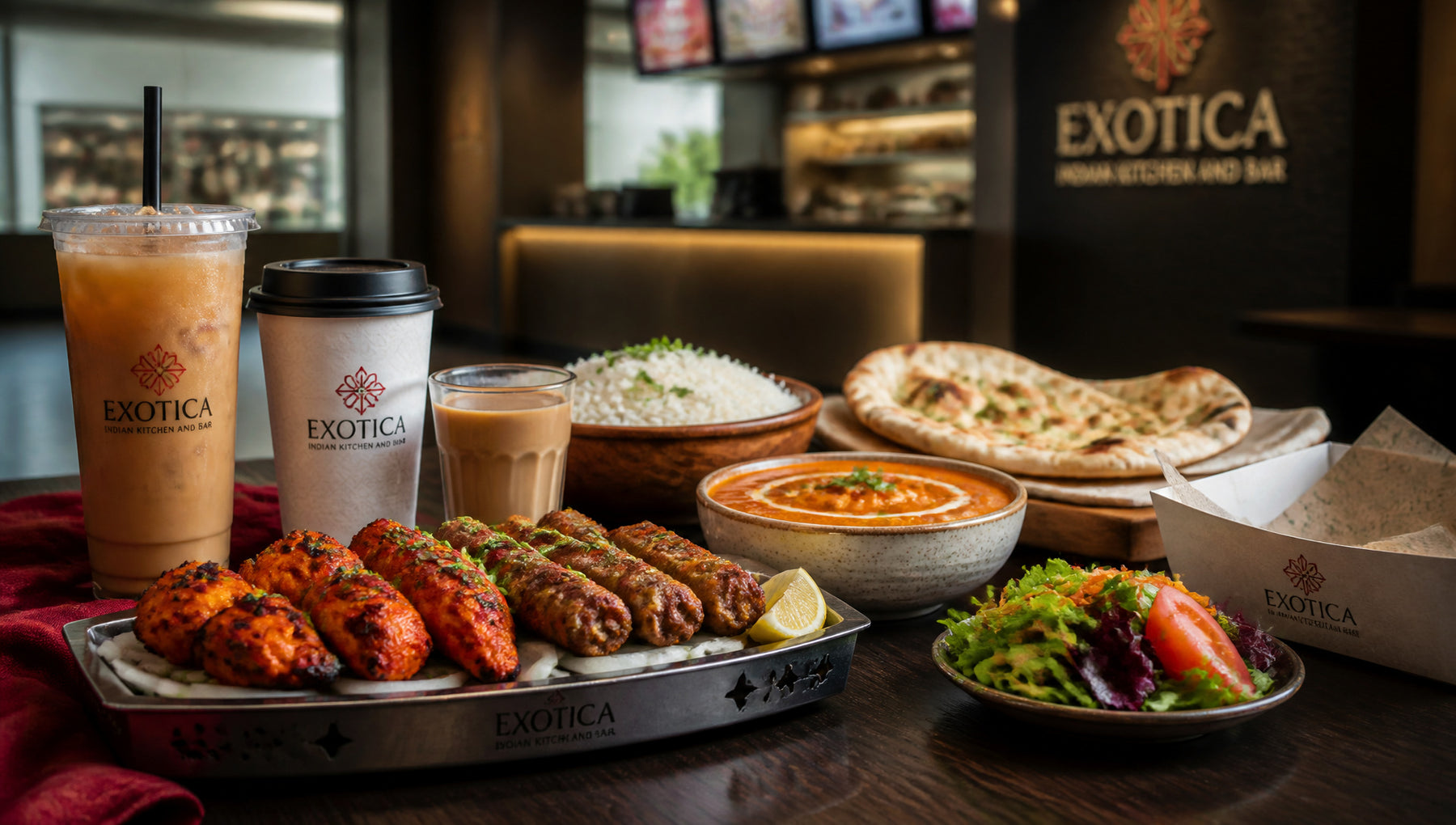 Exotica Indian Kitchen and Bar Menu with Prices and Drinks