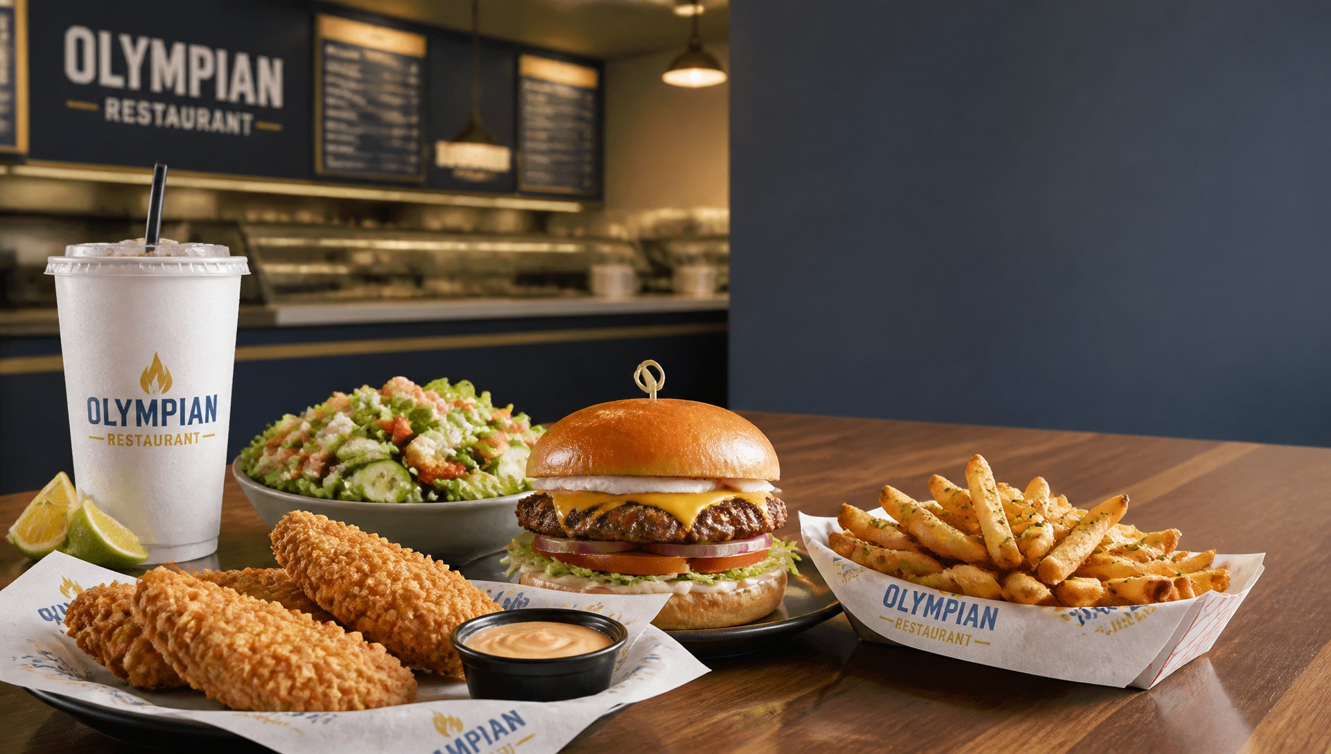 Olympian Restaurant Menu with Prices, Calories and Popular Items