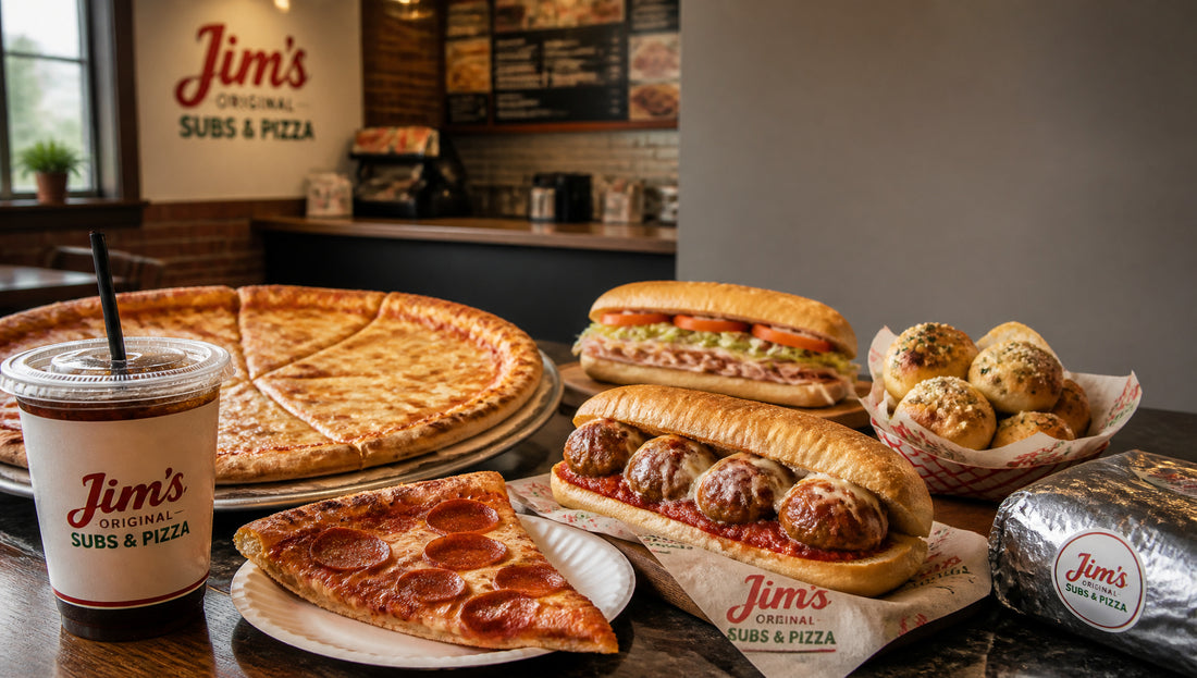 Jim's Original Subs & Pizza Menu with Prices and Calories