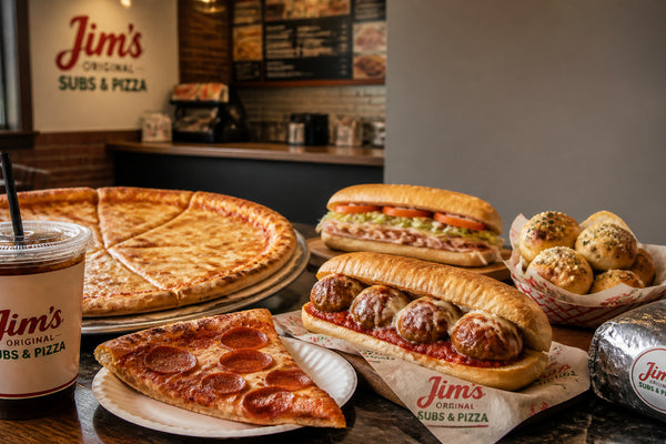 Jim's Original Subs & Pizza Menu with Prices and Calories