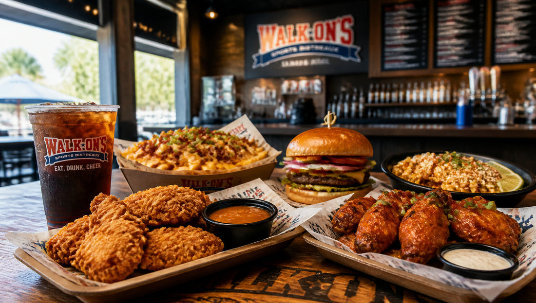 Walk-On's Menu with Prices, Calories and Popular Items