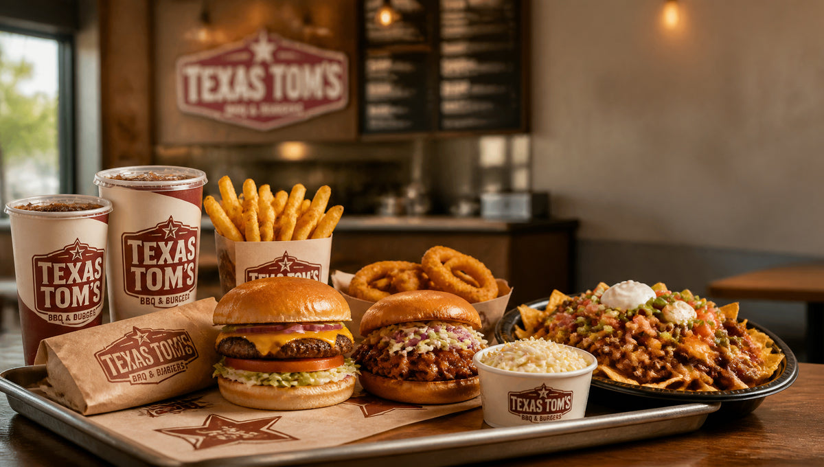 Texas Tom's Menu with Prices, Calories and Popular Items
