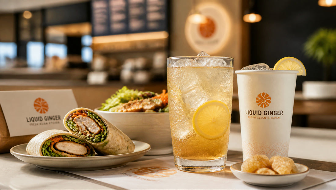 Liquid Ginger Menu with Prices, Calories & Best Picks