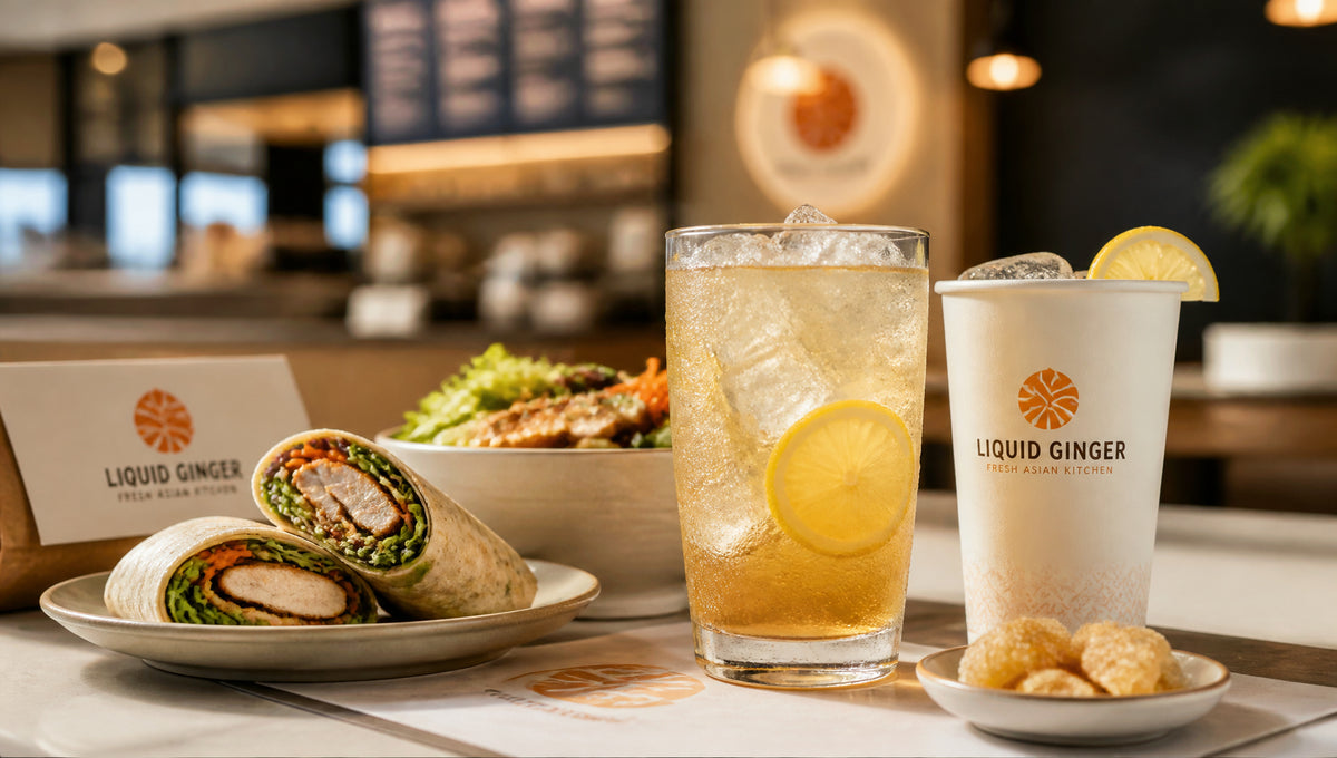 Liquid Ginger Menu with Prices, Calories & Best Picks