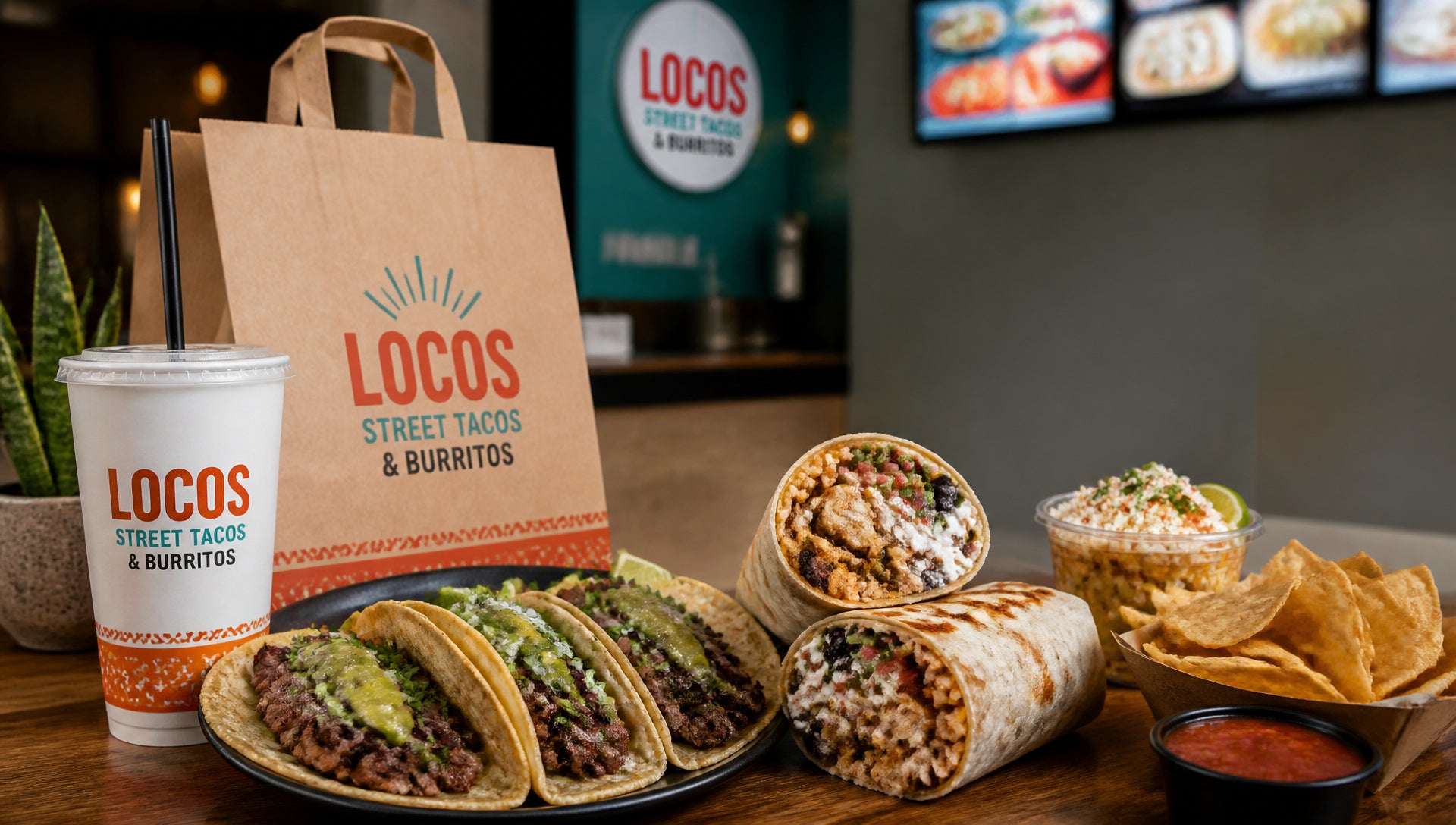 Locos Street Tacos & Burritos Menu with Prices and Calories