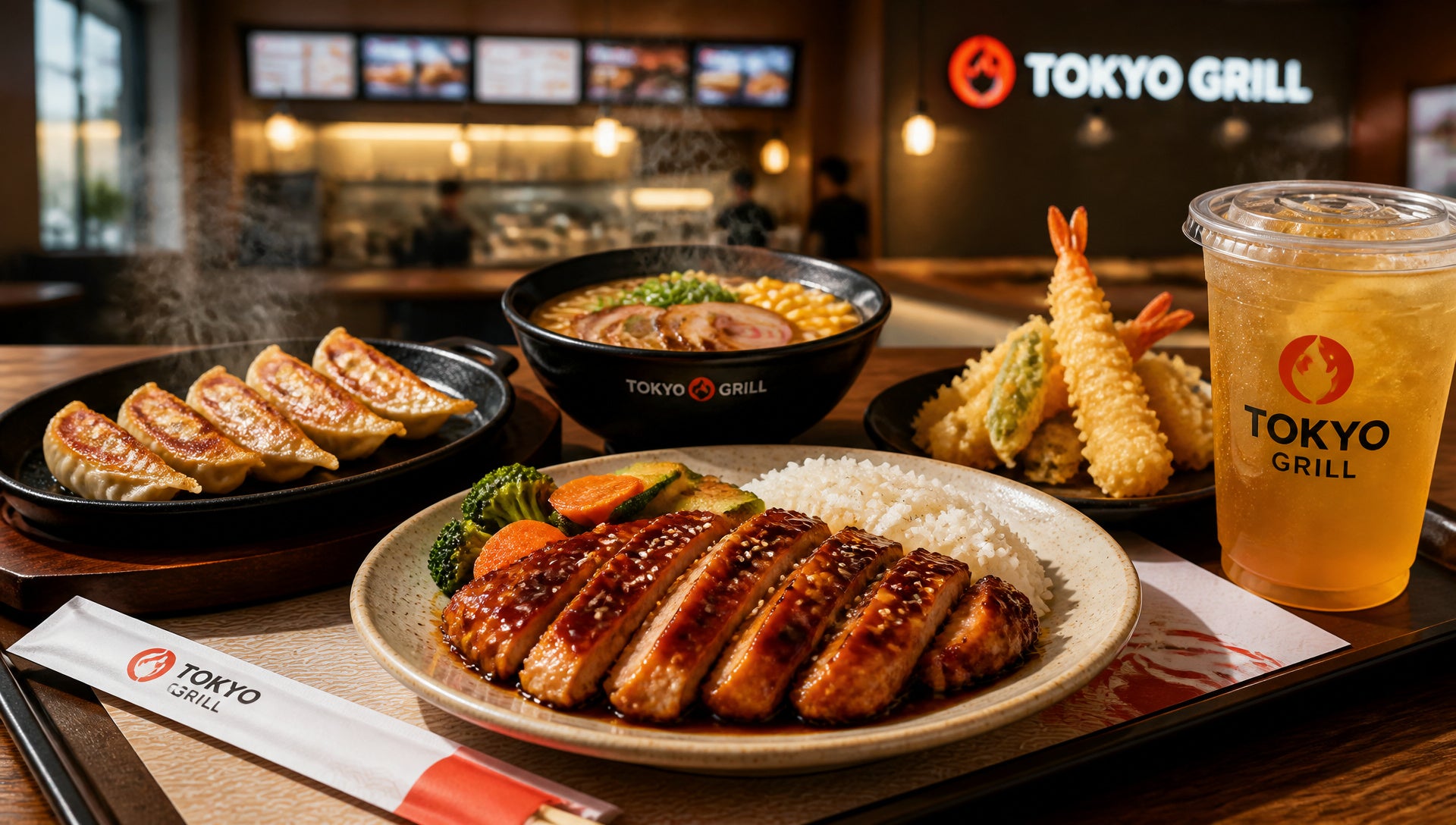 Tokyo Grill Menu with Prices, Calories and Popular Items