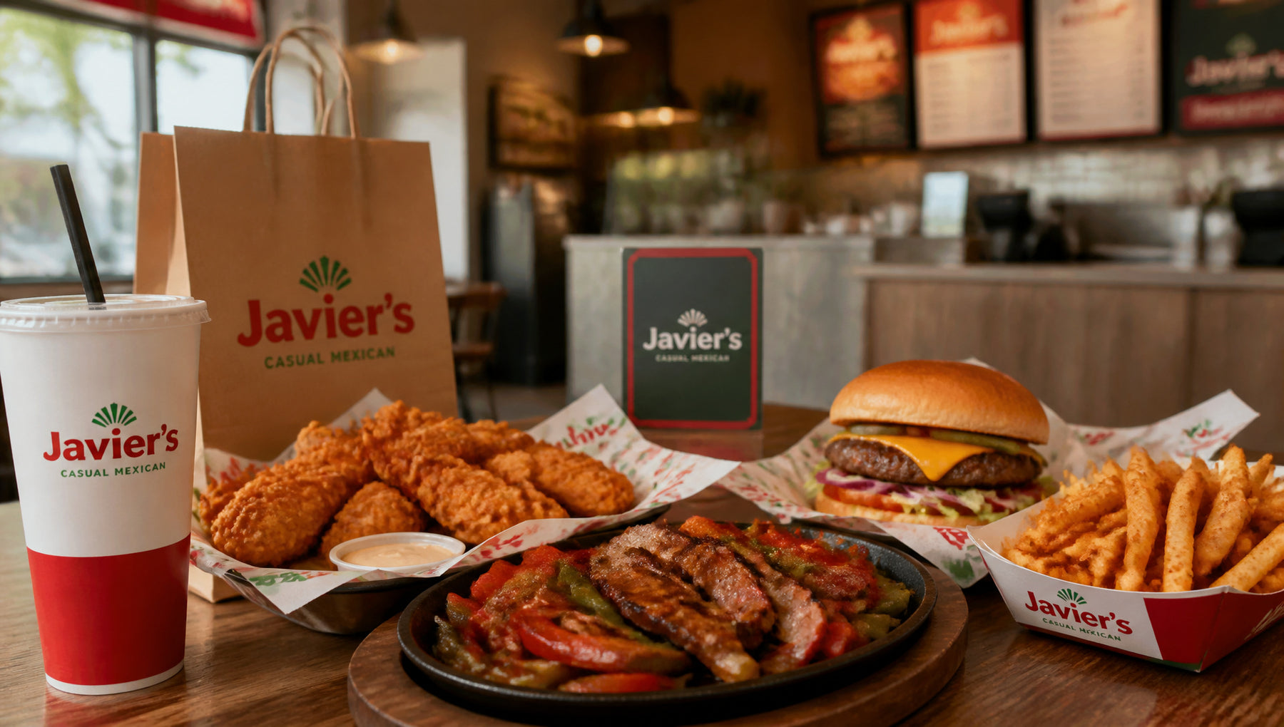 Javier’s Menu with Prices, Calories and Popular Items