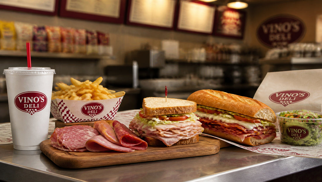 Vino's Deli Menu with Prices, Calories and Popular Items