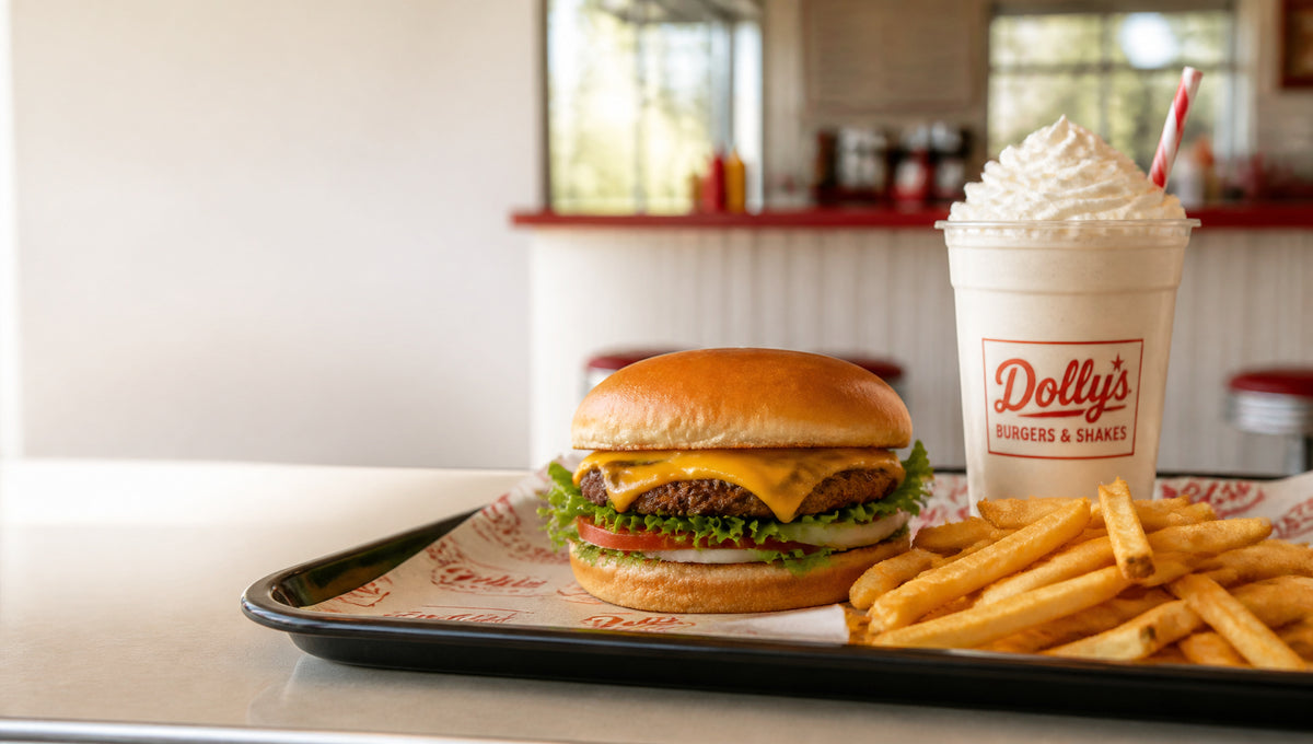 Dolly's Burgers and Shakes Menu with Prices and Calories