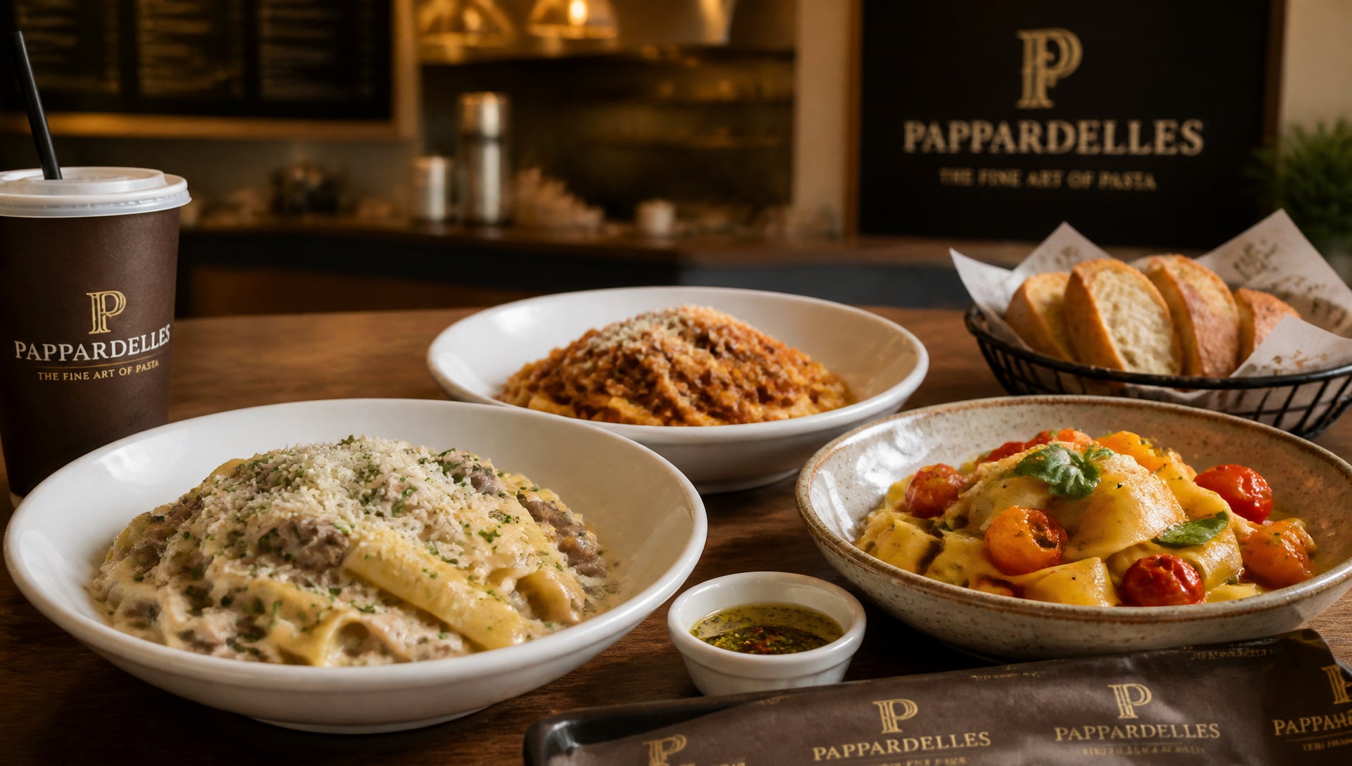 Pappardelles Menu with Prices, Calories and Popular Items