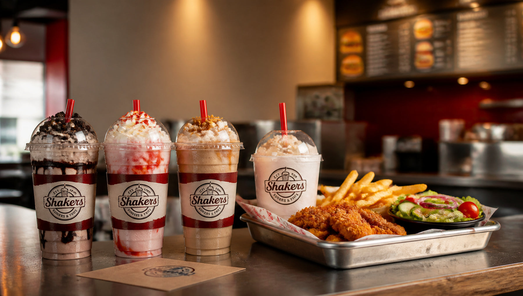 Shakers Menu with Prices, Calories and Popular Items