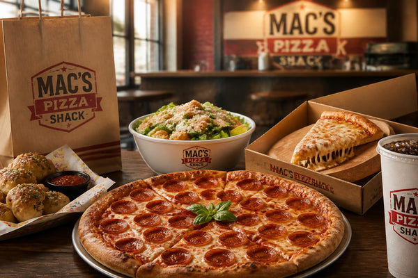 Mac's Pizza Shack Menu with Prices and Calories 2026