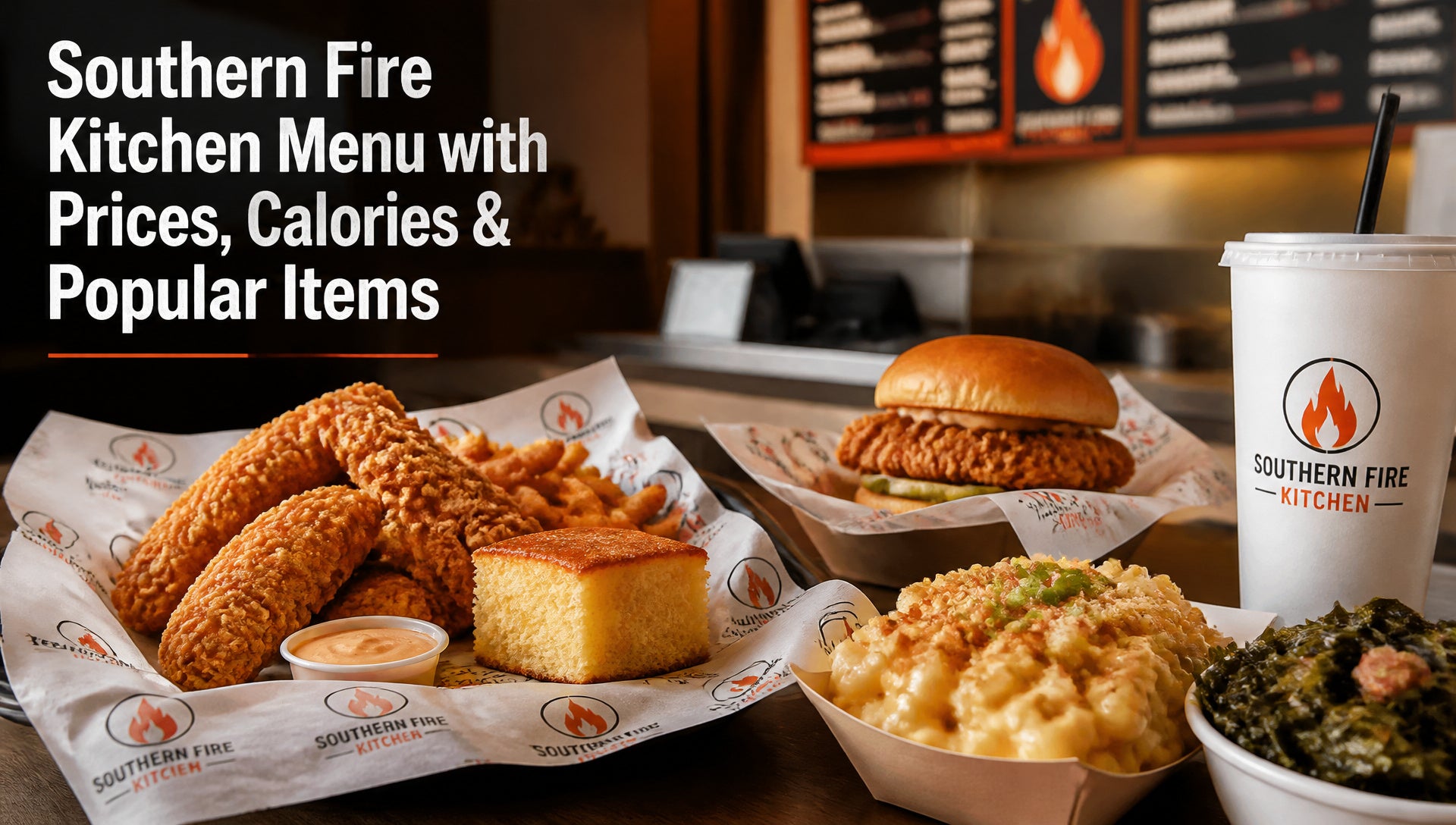 Southern Fire Kitchen Menu with Prices, Calories & Popular Items