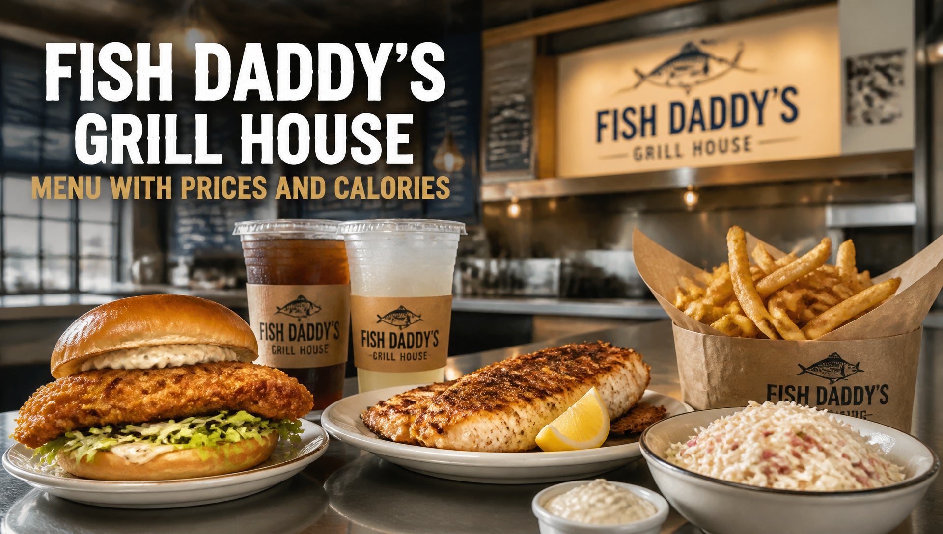 Fish Daddy's Grill House Menu with Prices and Calories