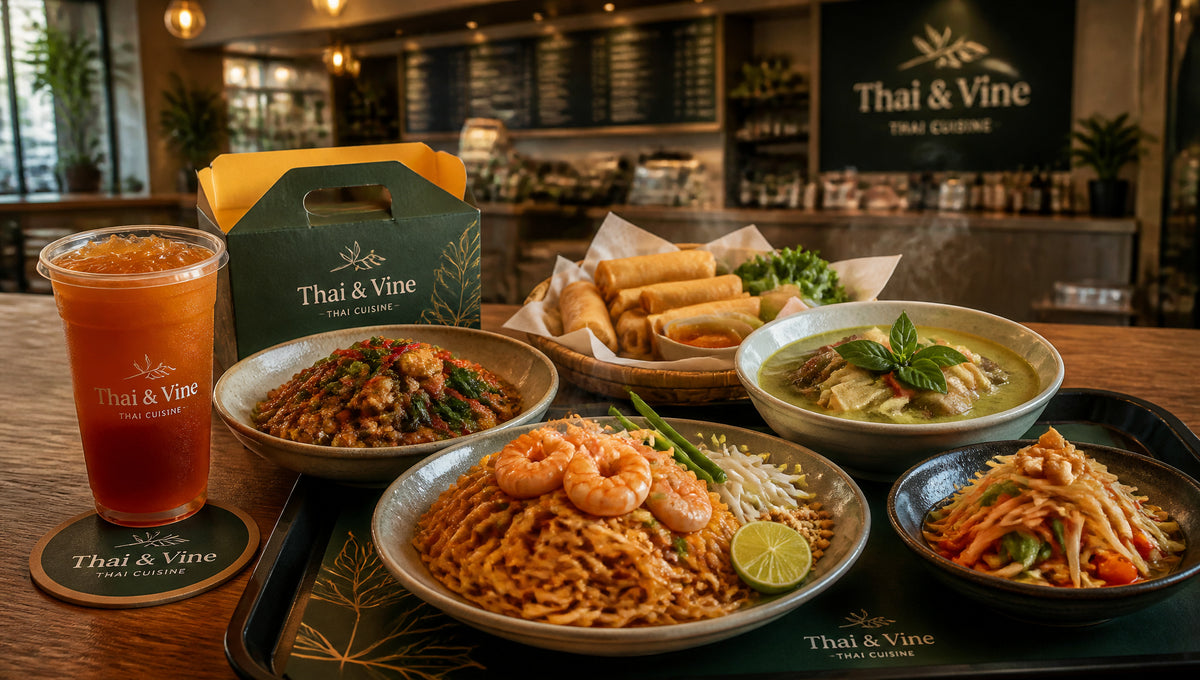 Thai and Vine Menu with Prices, Calories and Popular Items